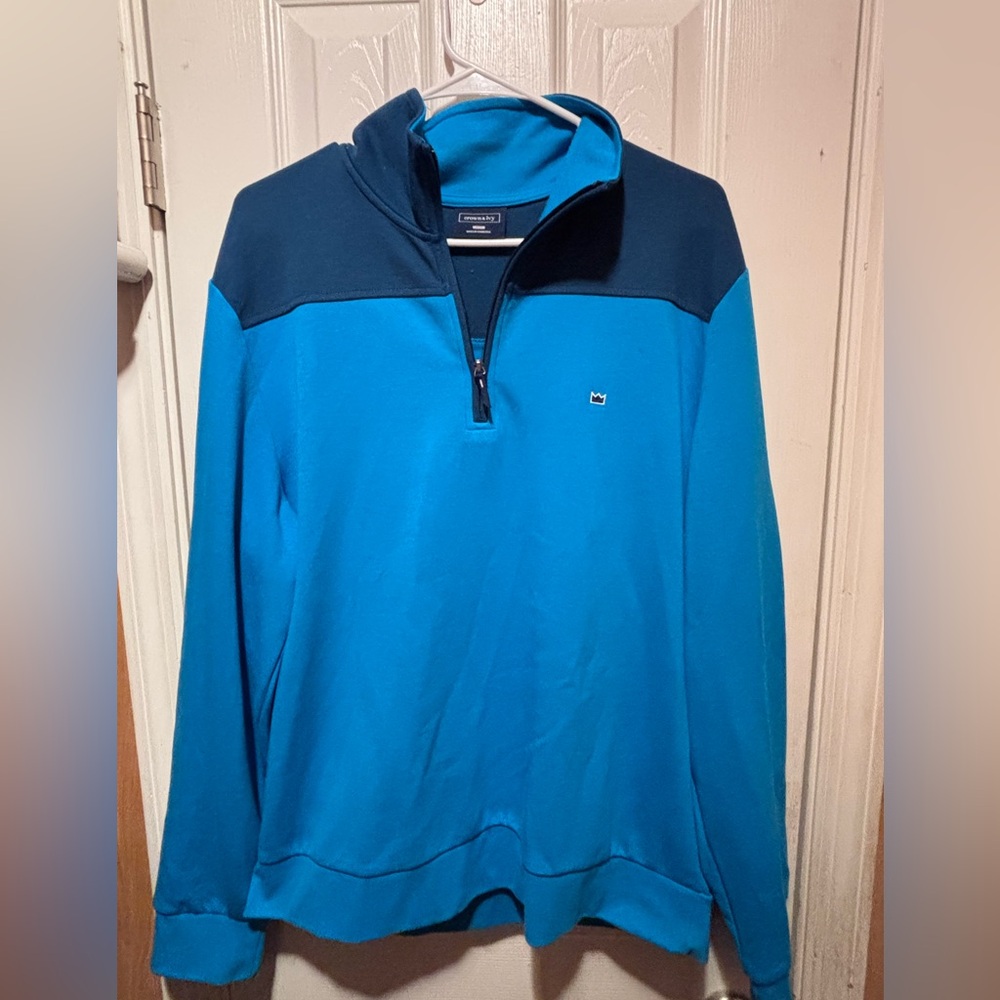 Mens crown and ivy 3/4 zip pullover